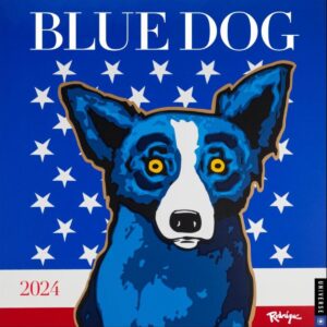 2024 Blue Dog Wall Calendar